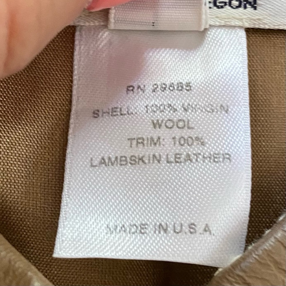 Pendleton Houndstooth Pattern Tan Light Blue Grey… - image 6